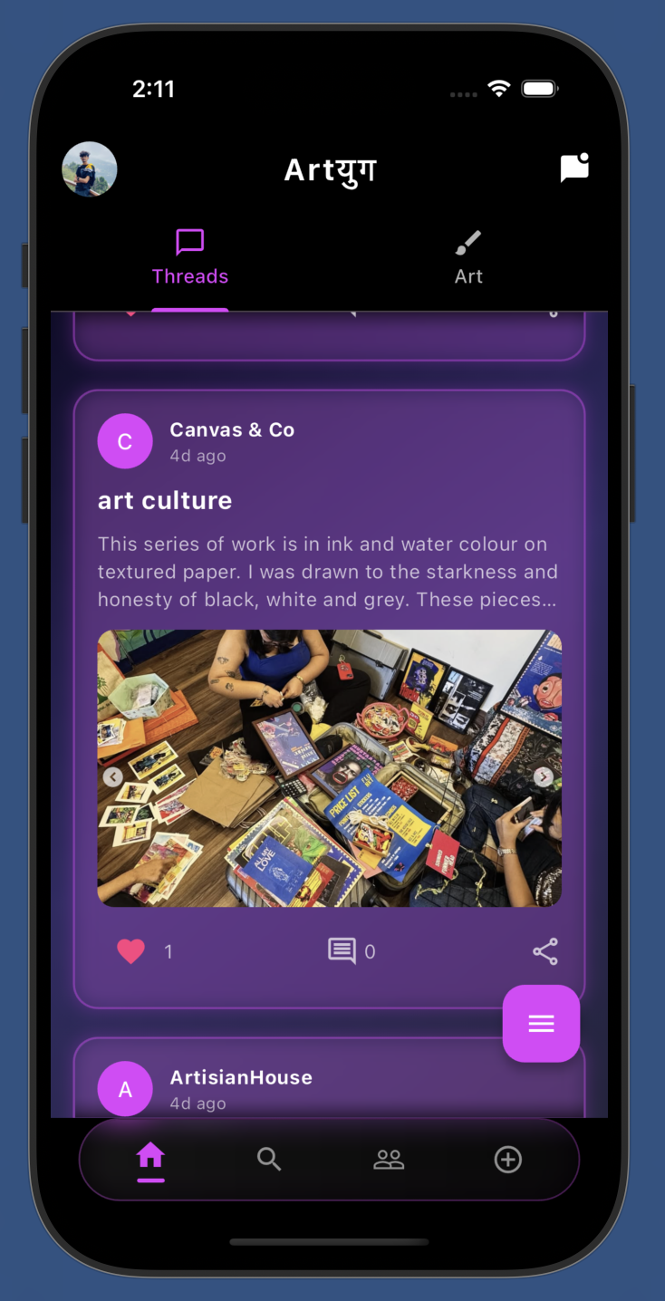Artyug App Screenshot 1